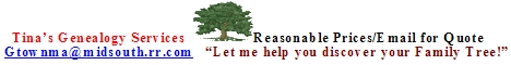 Tina's Genealogy Services