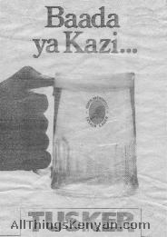 Tusker Beer Advertisement
