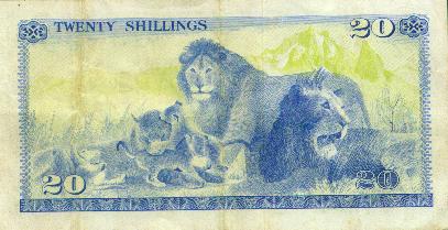 Twenty Shilling Banknote - back
