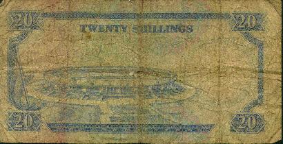 Twenty Shilling Banknote - back