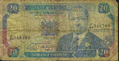 Twenty Shilling Banknote - front