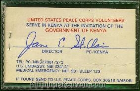 Peace Corps Identification