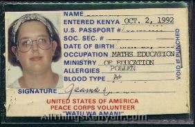 Peace Corps Identification