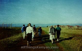Walking to the Training Centre